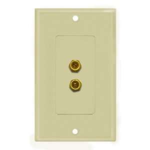  Double F Connector Wallplate Electronics