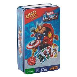  Marvel Heroes UNO Tin Game Toys & Games