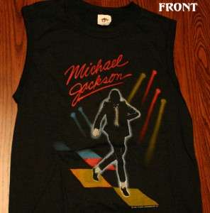 Michael Jackson 5 1984 Victory Tour Sleeveless Shirt Medium  
