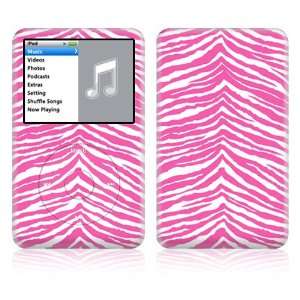  Apple iPod Classic Decal Vinyl Sticker Skin   Pink Zebra 