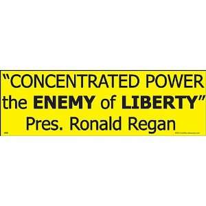  Concerated Power Enemy of Liberty Bumper Sticker 