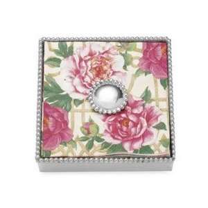 Mariposa Large Beaded Lunchen Napkin Holder String of Pearls Weight 