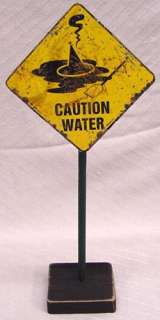 HALLOWEEN WITCH ROAD SIGN WARNING WIZARD OZ DECORATIONS  