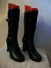 Womens Ladies Lower East Side Black High Heel Boots 6 1/2M 6.5M
