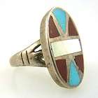 Silver ring w/lovely sky colored turquoise stone