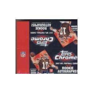  2007 Topps Chrome Football Retail Box   24 packs of 4 