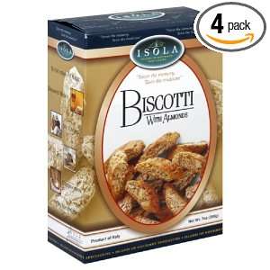 Isola Biscotti, Almond, 7 Ounce (Pack of 4)  Grocery 