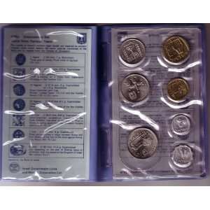  Coins of Israel Official Unciculated Set Different Years 