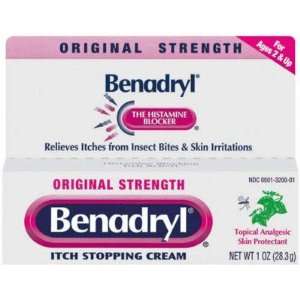  Benadryl  Itch Stopping Cream, Original, 1oz Health 