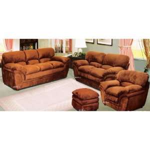 All new item 4 pc Sofa , Love seat, chair and ottoman set in Redwood 