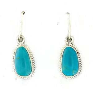  Earrings   King Manassa Turquoise on French Wires Jewelry
