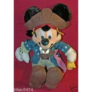  Disney Pirate Jack Sparrow Mickey Plush Toy   15in Toys 