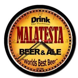  MALATESTA beer and ale cerveza wall clock 