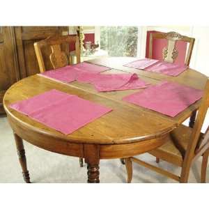 Set of 4 Coated French Placemats   Fuchsia Pink Kitchen 