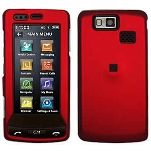  New Amzer Rubberized Red Snap Crystal Hard Case For Lg 