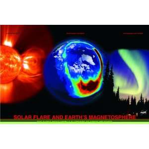   LTD Solar Flare/Earth Magnetosphere Laminated Poster Toys & Games
