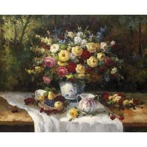  Janek   Classic Floral Still Life Giclee Canvas