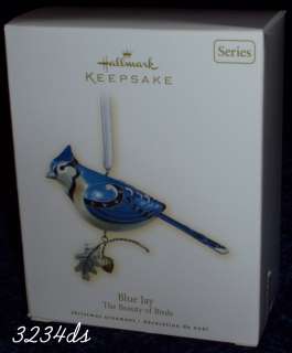   Hallmark BLUE JAY #3 The Beauty of BIRDS Series Ornament 