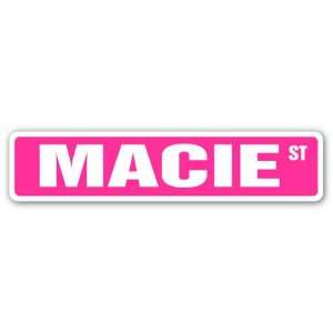  MACIE Street Sign name kids childrens room door bedroom 
