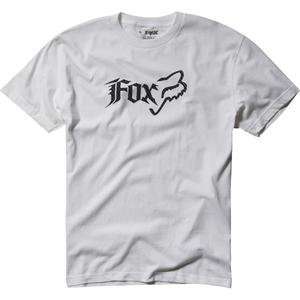  Fox Racing Side Head T Shirt   Medium/White Automotive