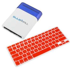 GTMax Red Keyboard Silicone Cover Skin + Mini Keyboard Brush for Apple 