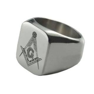 Mens Masonic Ring, Size 8 13 Jewelry 