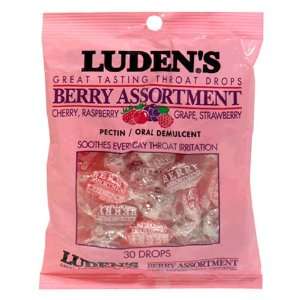  Ludens Throat Drops, Berry Assortment, 12 Boxes of 30 