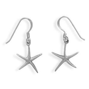   Wire Earrings Starfish Measure 19mmx10.5mm   JewelryWeb Jewelry