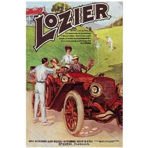 11x 14 Poster. Lozier Detroir, 1912 Automobile Poster. Decor with 