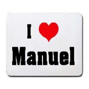  I Love/Heart Manuel Mousepad