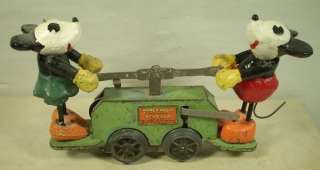 Lionel 1110 Mickey Mouse Handcar GREEN prewar windup DISNEY C950 