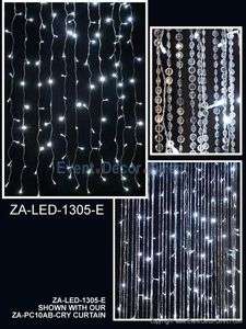 6ft Tall Curtain with LED Strands 144 Lights for Weddings/Parties 