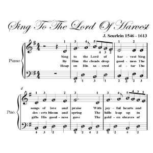  Sing to the Lord of Harvest Easy Piano Sheet Music 