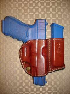 Leather Belt Holster & Mag Pouch 4 S&W M&P 45  