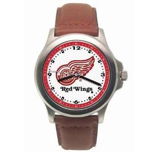   Mens Leather Rookie Watch   Detroit Red Wings Mens Logoart Jewelry