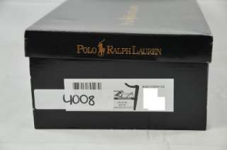 POLO RALPH LAUREN VAUGHN   CANVAS/LEATHER WHITE BOAT SHOES 7.5D (#4007 