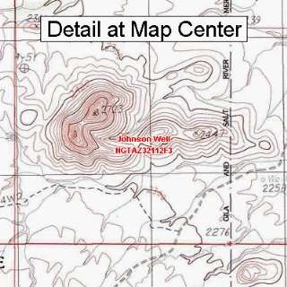  USGS Topographic Quadrangle Map   Johnson Well, Arizona 