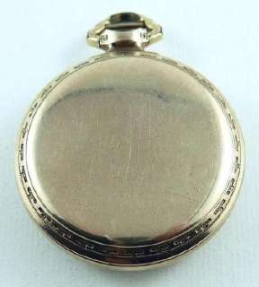 Vintage 10K Gold Filled Hamilton 21 Jewels Pocket Watch c. 1930  