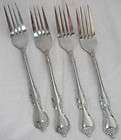 Oneida 18/10 Azalea Set of 4 Dinner Forks 7 5/8 Stainless China 
