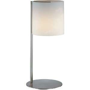 Lite Source LS 20844PS/FRO Velia 1 Light Table Lamp, Polished Steel 