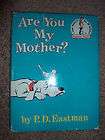 Early c1960s hc/dj ARE YOU MY MOTHER? Dr Seuss Beginner Reader P D 