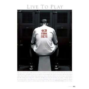 Live To Play Athletes Motivational Poster Print 