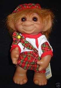 SCOTLAND Dam Troll Doll SCOTTISH Around the World 9 NEW IN ORIGINAL 