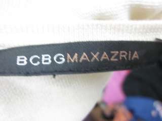 BCBG MAX AZRIA Brown Beige Tie Dye Cardigan Top Sz S  