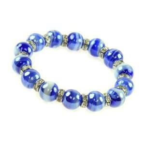  Shimmering Blue Crystal Bracelet Jewelry
