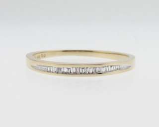 Genuine Diamonds Solid 14k Yellow Gold Ring 2mm Stackable Band  