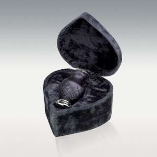 Baroque Glass Cremation Urn   Mini Keepsake   Free Case   Free 