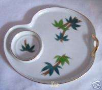 Vintage Kutani Bamboo Pattern – Snack Set Plate Only  
