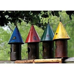  Recycled Rustic Bird Houses Patio, Lawn & Garden