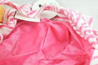 Dover Kidz Pink & White Terry Cloth Like Hobo Hand Bag  